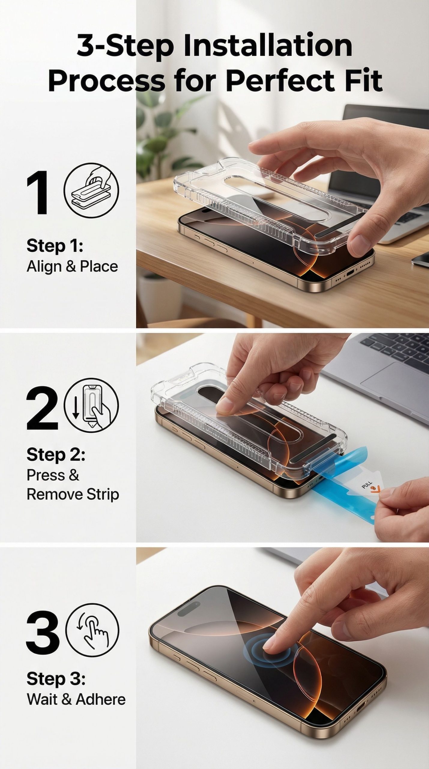 Auto-Align Tempered Glass Screen Protector - Image 2