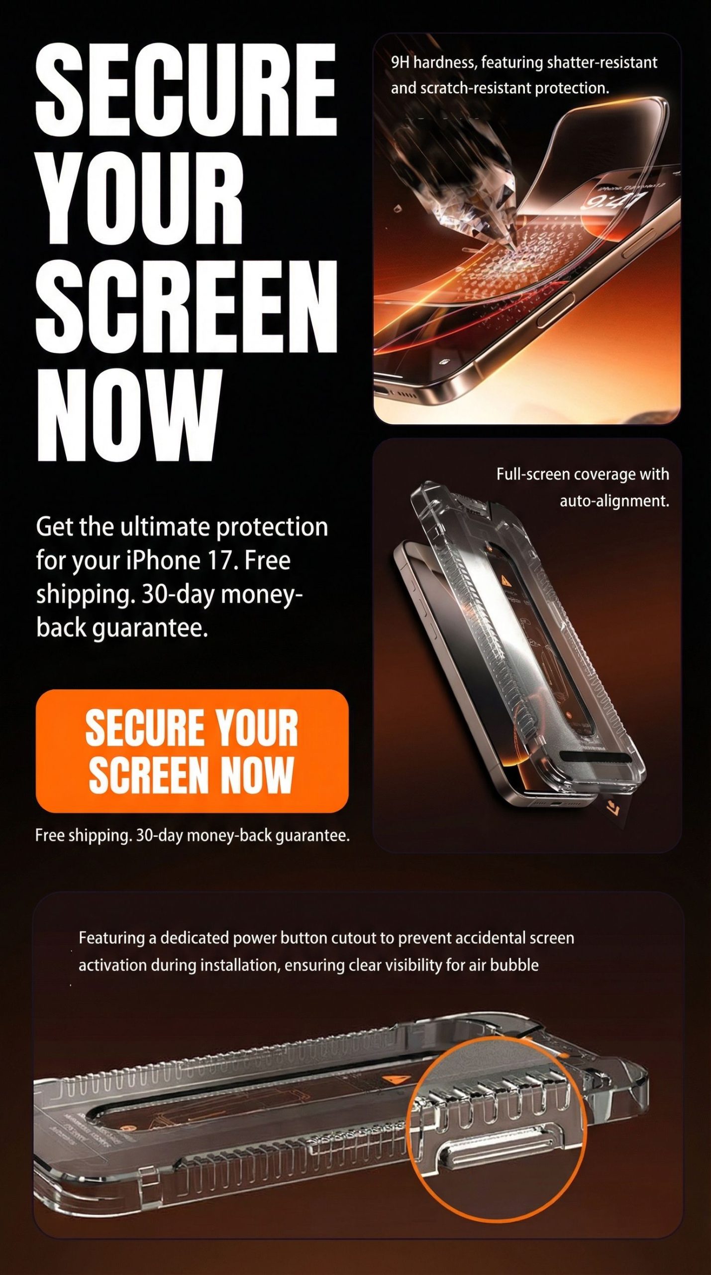 Auto-Align Tempered Glass Screen Protector - Image 4