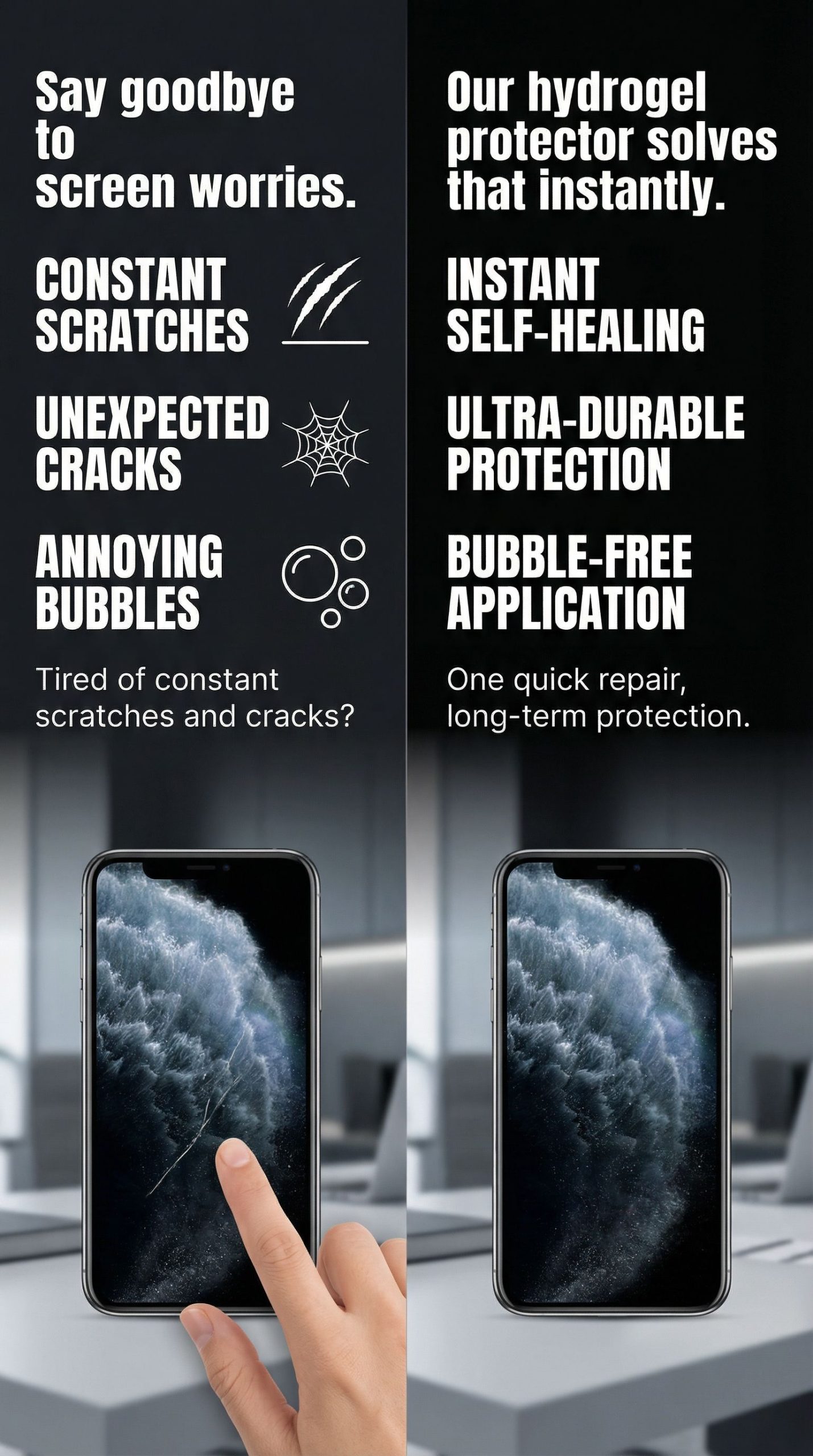 RIY-HD Protective Film Kits-Compatible with iPhone 17(with 3D Camera Lens Film & DIY Tools) - Image 4