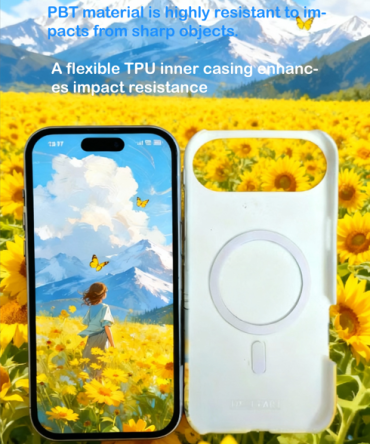 3 in 1 PBT + TPU Overmolding Magnetic Creative Design Phone Case-girl