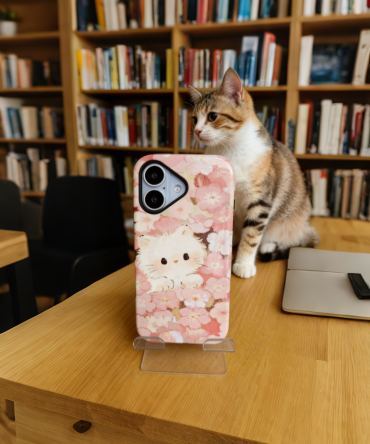 3 in 1 PBT + TPU Overmolding Magnetic Creative Design Phone Case-cat