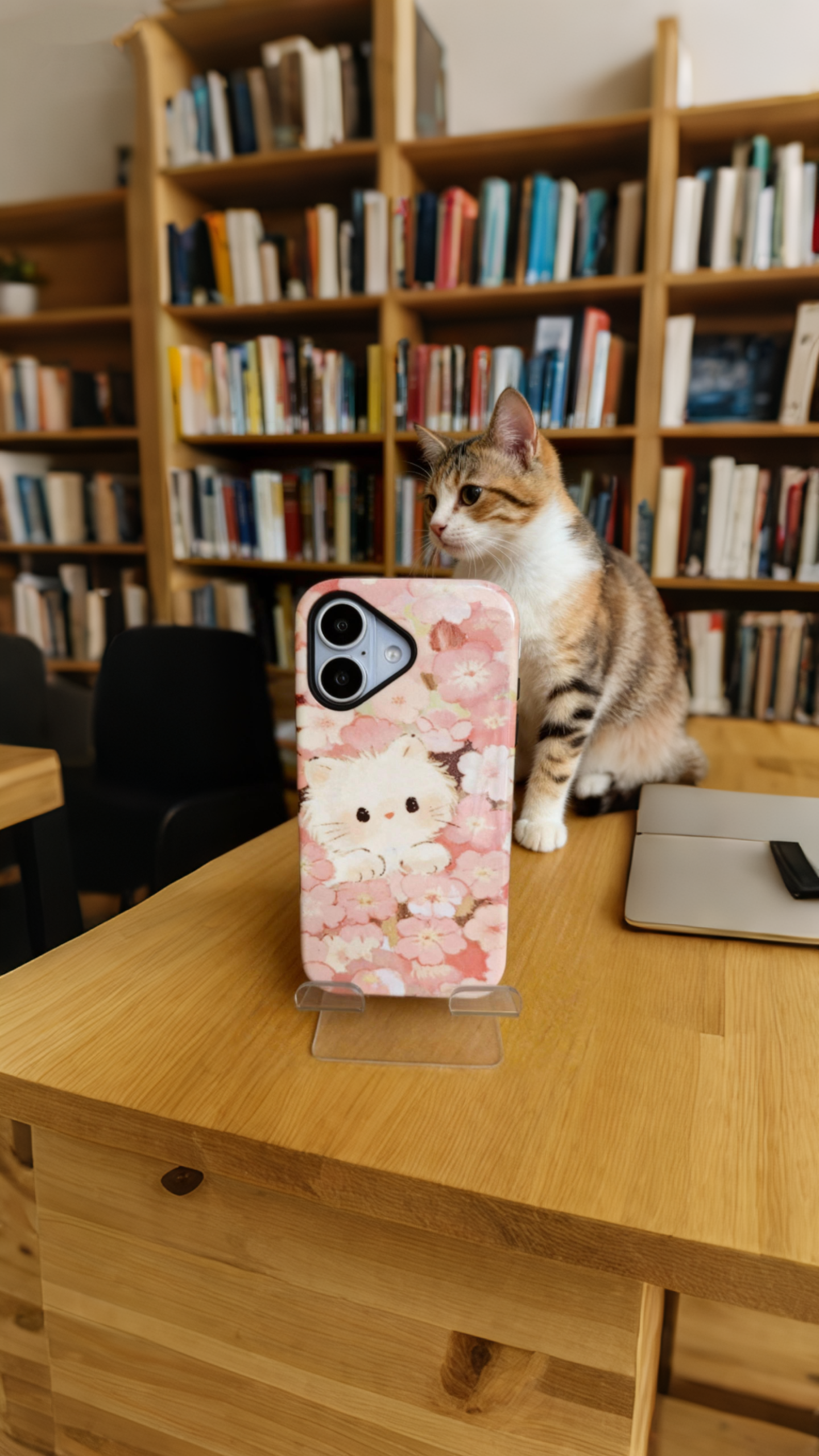 3 in 1 PBT + TPU Overmolding Magnetic Creative Design Phone Case-cat