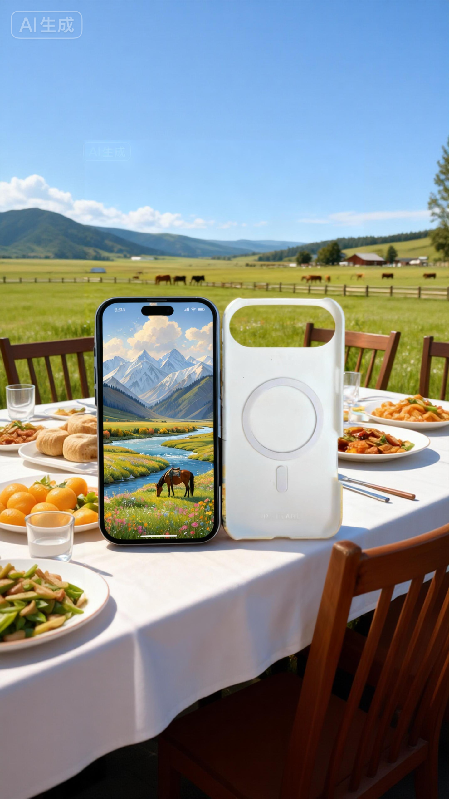 3 in 1 PBT + TPU Overmolding Magnetic Creative Design Phone Case-horse - Image 4