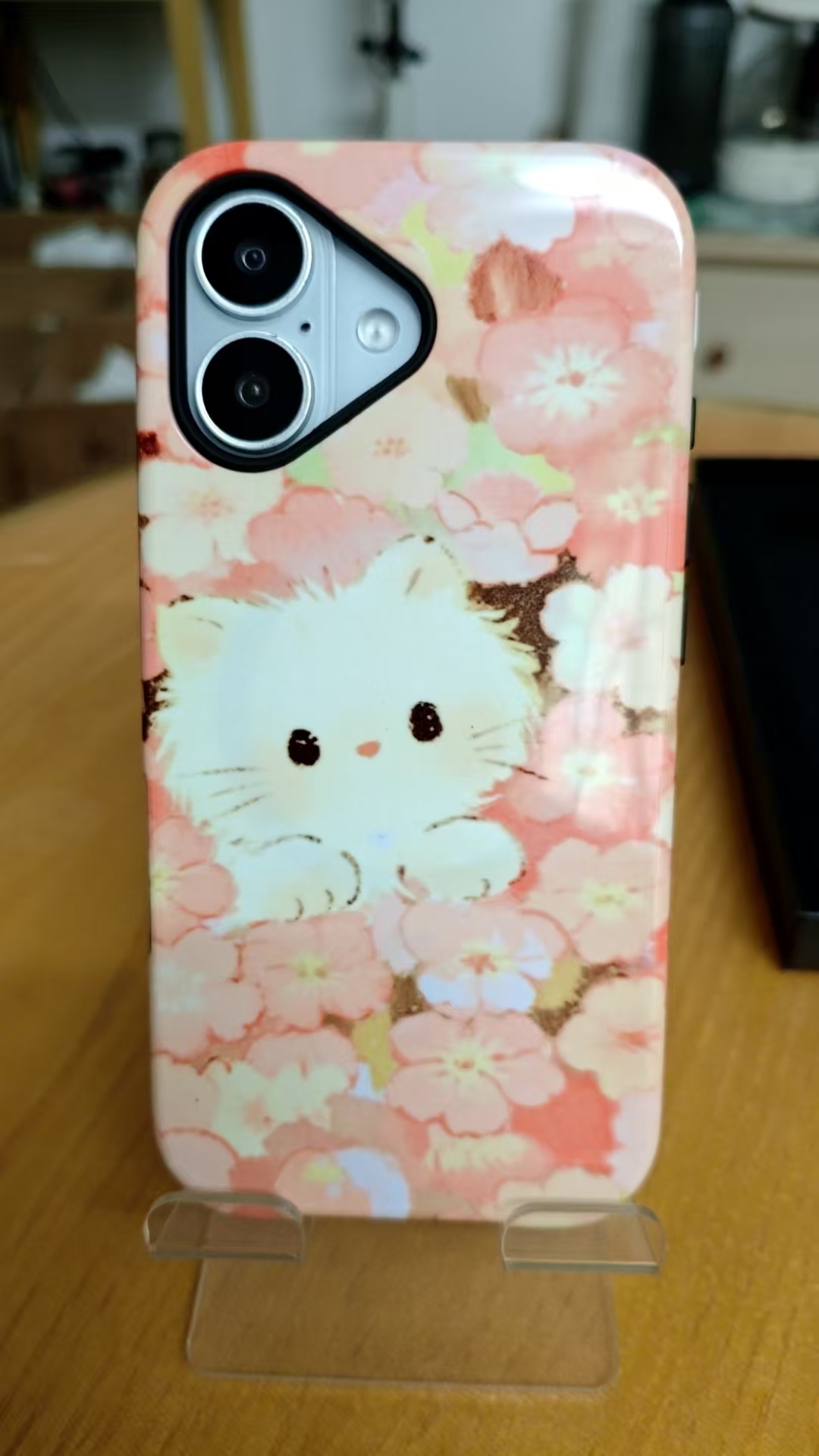 3 in 1 PBT + TPU Overmolding Magnetic Creative Design Phone Case-cat - Image 4